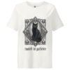 Patience & Poison women's ribbed neck t-shirt front off white