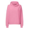 Neon Heartbreak midweight women's psychedelic cat hoodie front