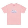 Lavender Dream cotton youth tee in Light Pink — moon and cloud print