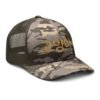K Cat Camo Trucker Hat in Camo/Olive – right front view