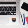 Prism Die-Cut Sticker on a laptop