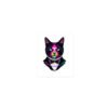Hypnotic Keanu Die-Cut Sticker — Keanu in a tuxedo with cyan eyes and rainbow drips