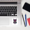 Hypnotic Keanu Die-Cut Sticker on a laptop