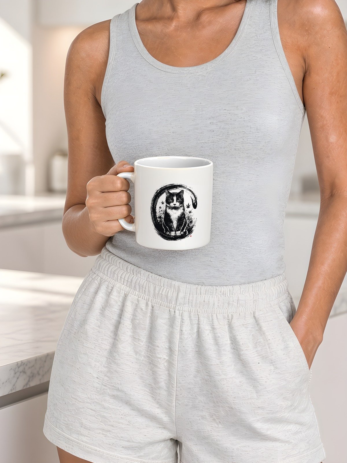 Enso Mug held by model