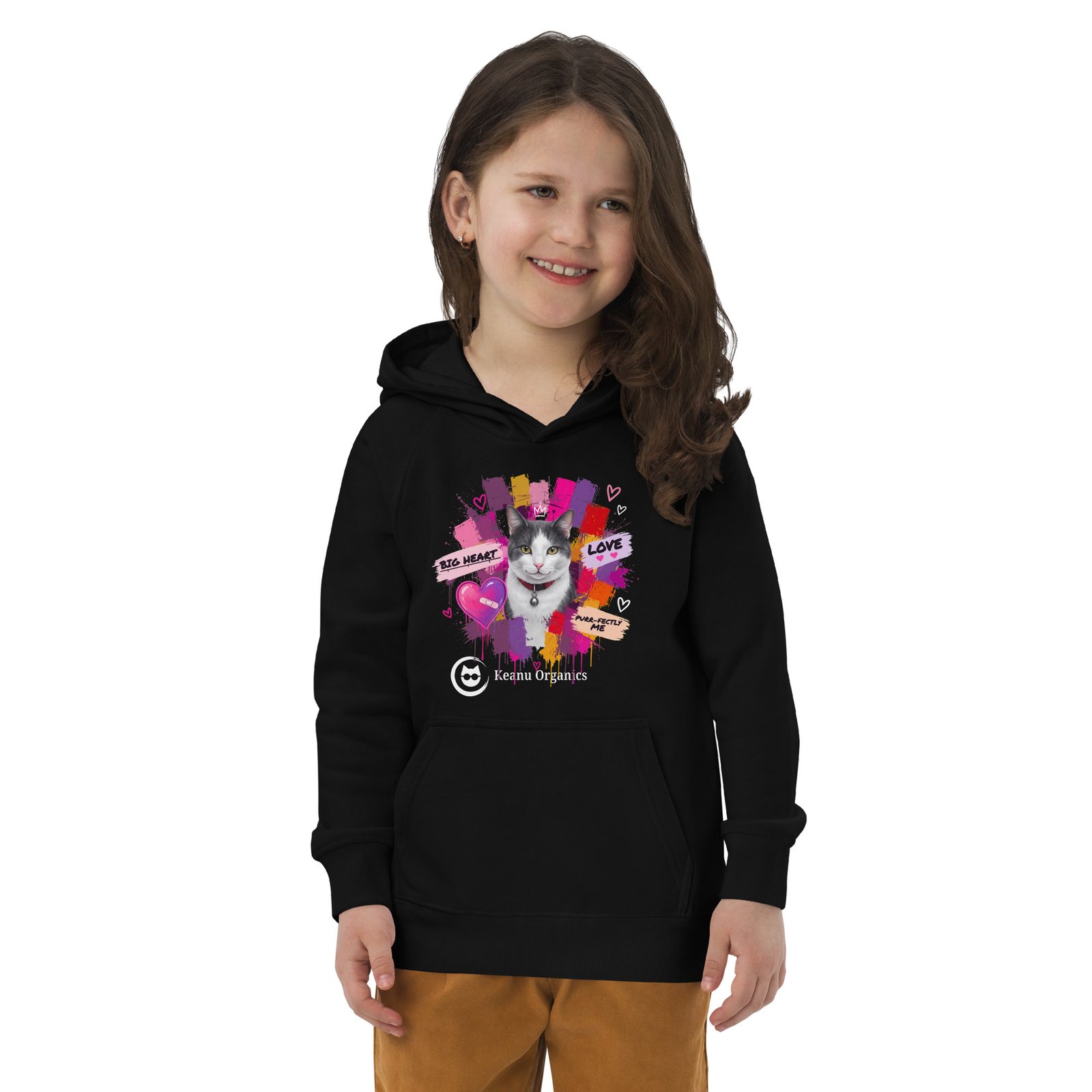 Purr-fectly Me Hoodie black worn by a child