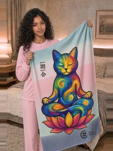 Lotus Moment Throw Blanket