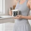 Midnight Curl Enamel Mug held by model