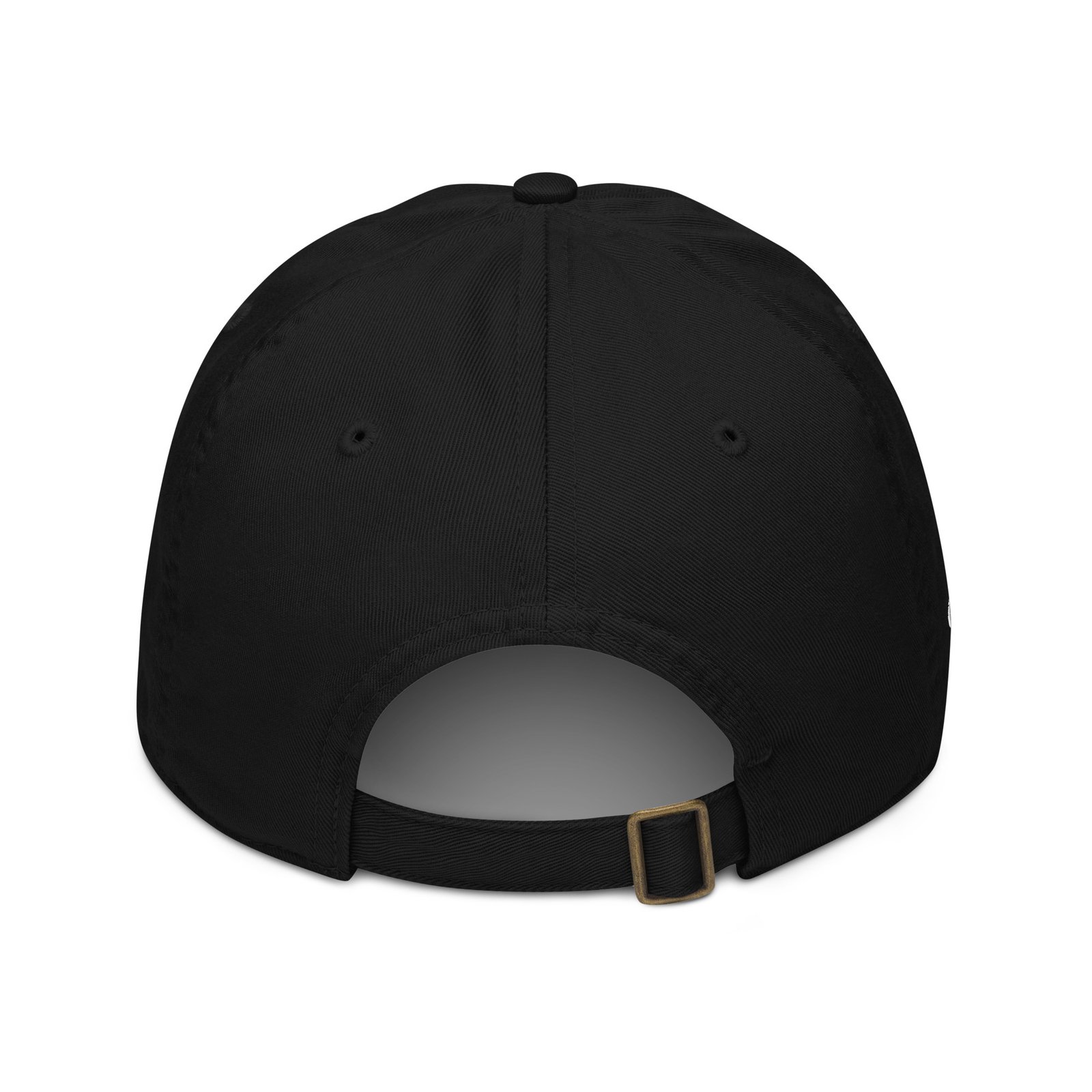 Keanu White Logo Dad Hat in Black – back view