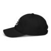 Keanu White Logo Dad Hat in Black – left side