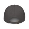 Keanu Gold Logo Dad Hat in Charcoal – back view