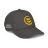 Keanu Gold Logo Dad Hat in Charcoal – right front view