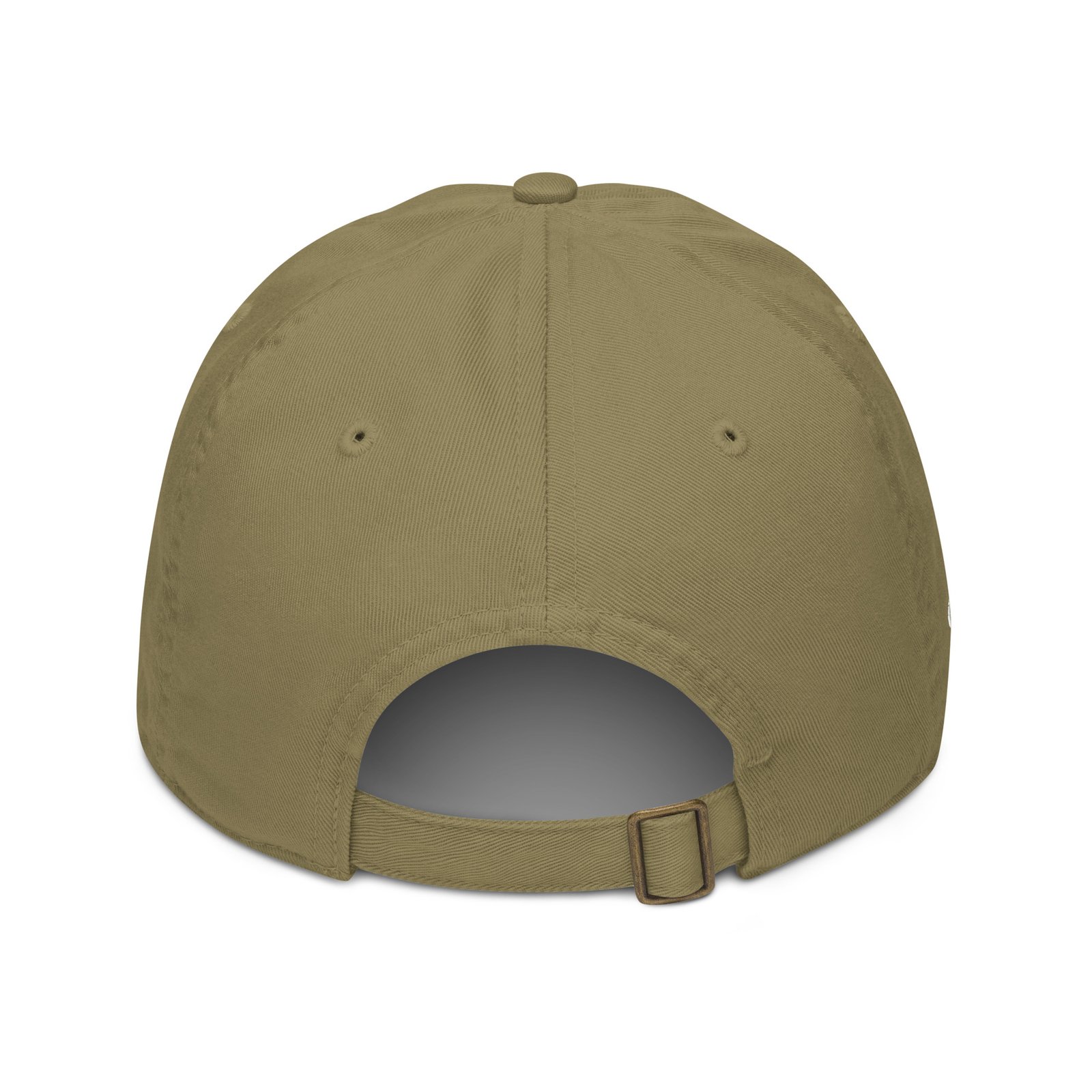 Keanu White Logo Dad Hat in Jungle – back view