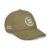 Keanu White Logo Dad Hat in Jungle – right front view