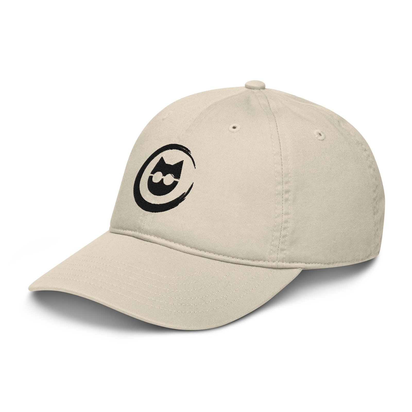 Keanu Logo Dad Hat in Oyster – left front view