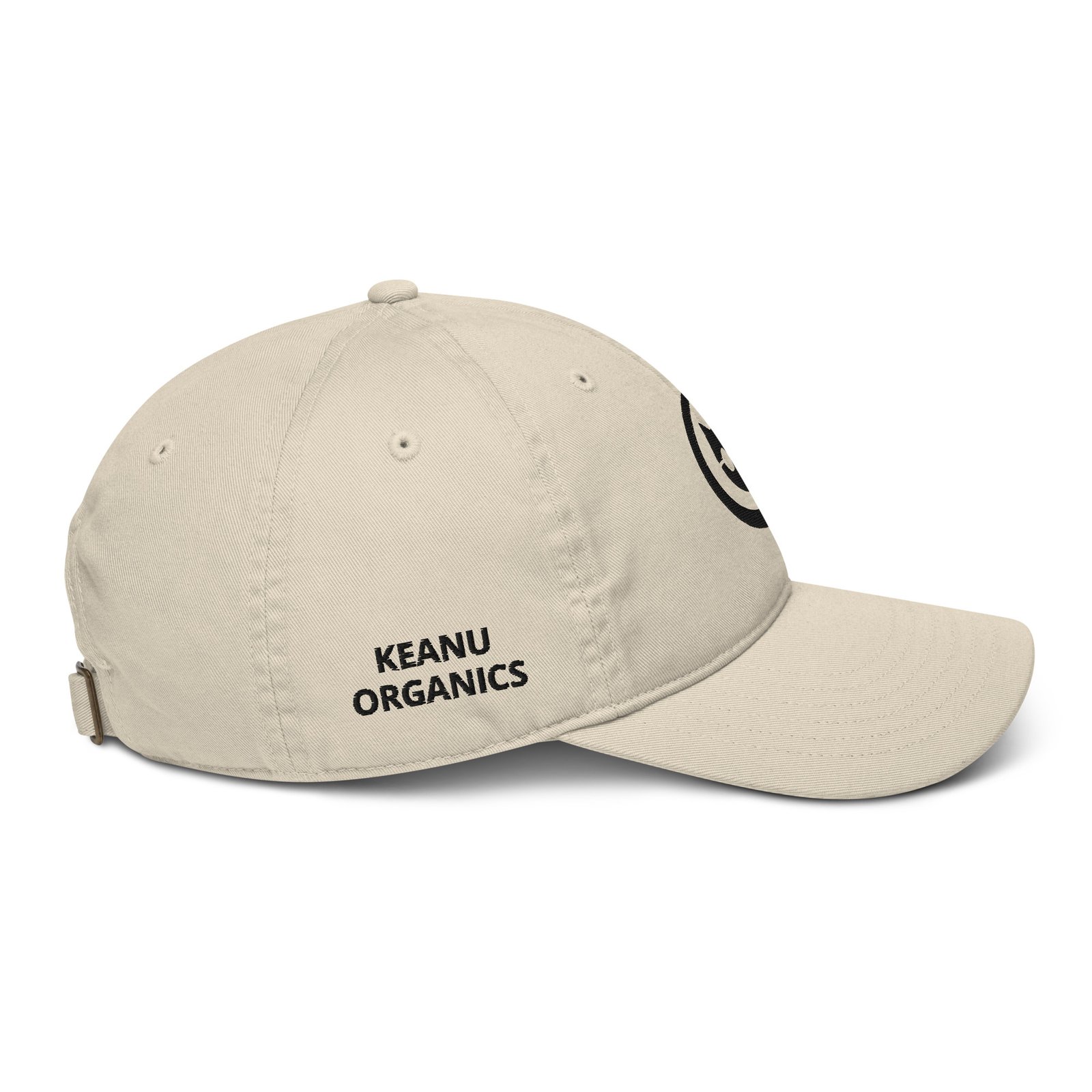 Keanu Logo Dad Hat in Oyster – right side