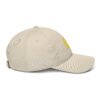 Keanu Gold Logo Dad Hat in Oyster – right side