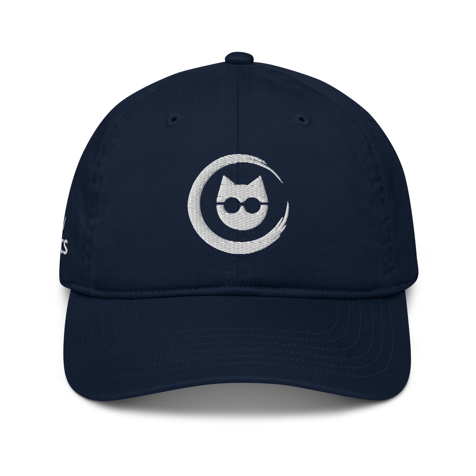 Keanu White Logo Dad Hat in Pacific – front view
