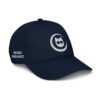Keanu White Logo Dad Hat in Pacific – right front view