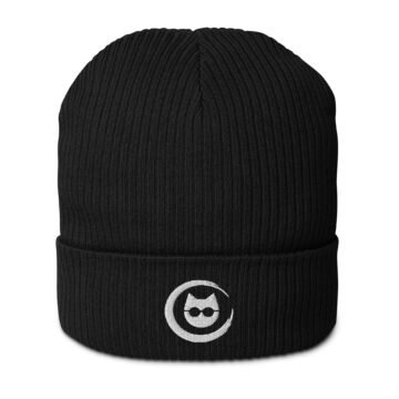 Keanu Logo Beanie in Black – front view