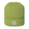 Keanu Logo Beanie in Leaf Green – front view