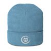 Keanu Logo Beanie in Light Avio Blue – front view