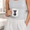 Psilocy-Cat Mug held by model