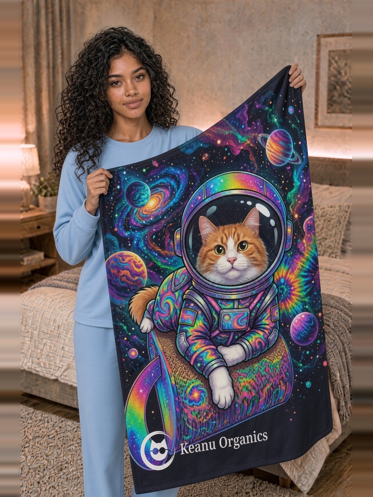 Puddynaut Throw Blanket