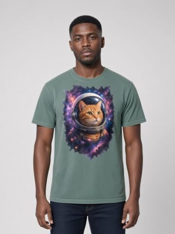 Man wearing the Green Bay Puddy's Odyssey Tee, front view