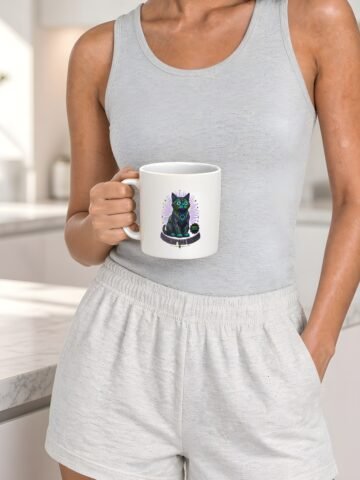 Realm Guardian Mug held by model