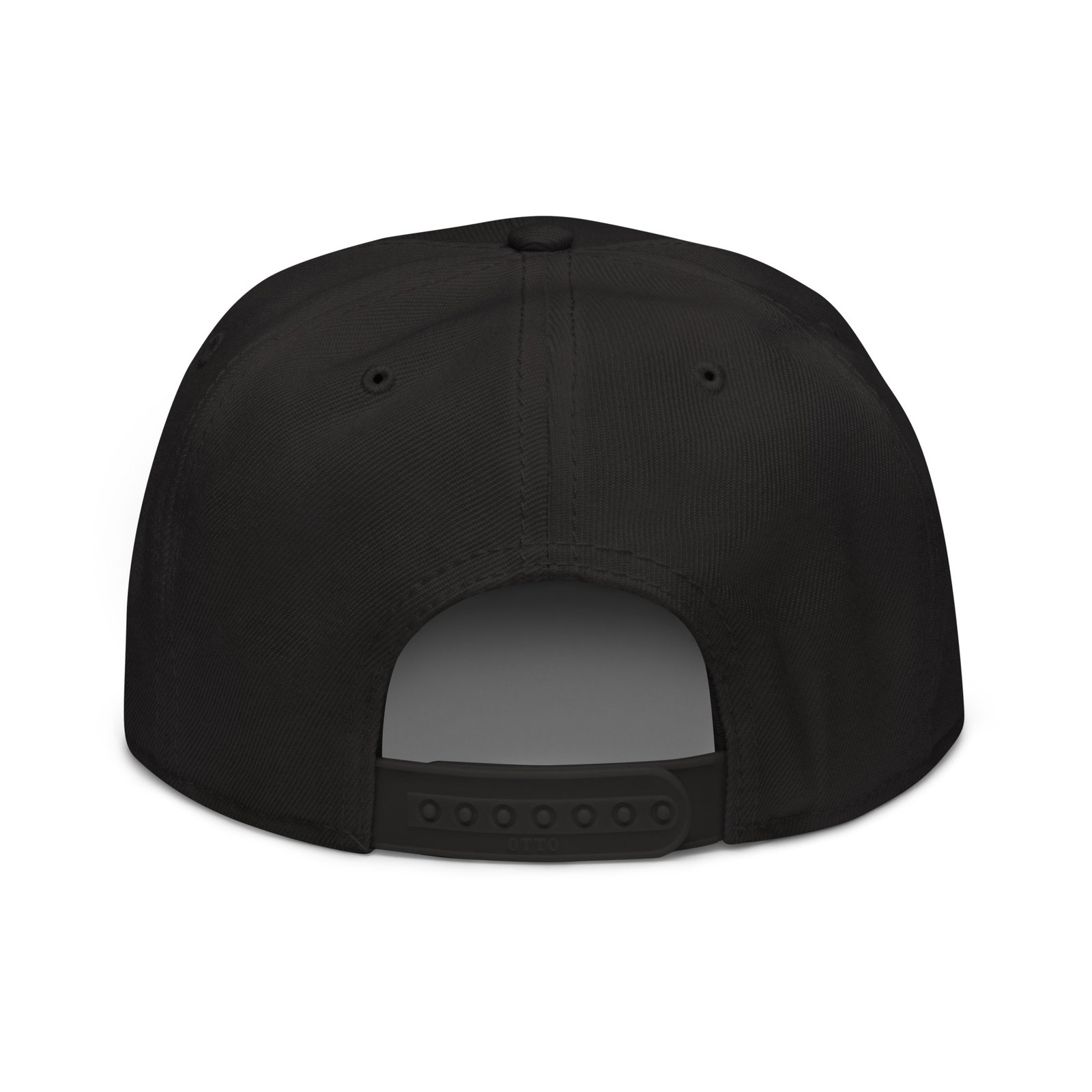 Keanu Logo Snapback Hat in Black – back view