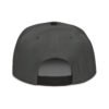 Keanu Logo Two-Tone Snapback Hat in Black/Charcoal gray – back view