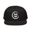 Keanu Logo Snapback Hat in Black – front view