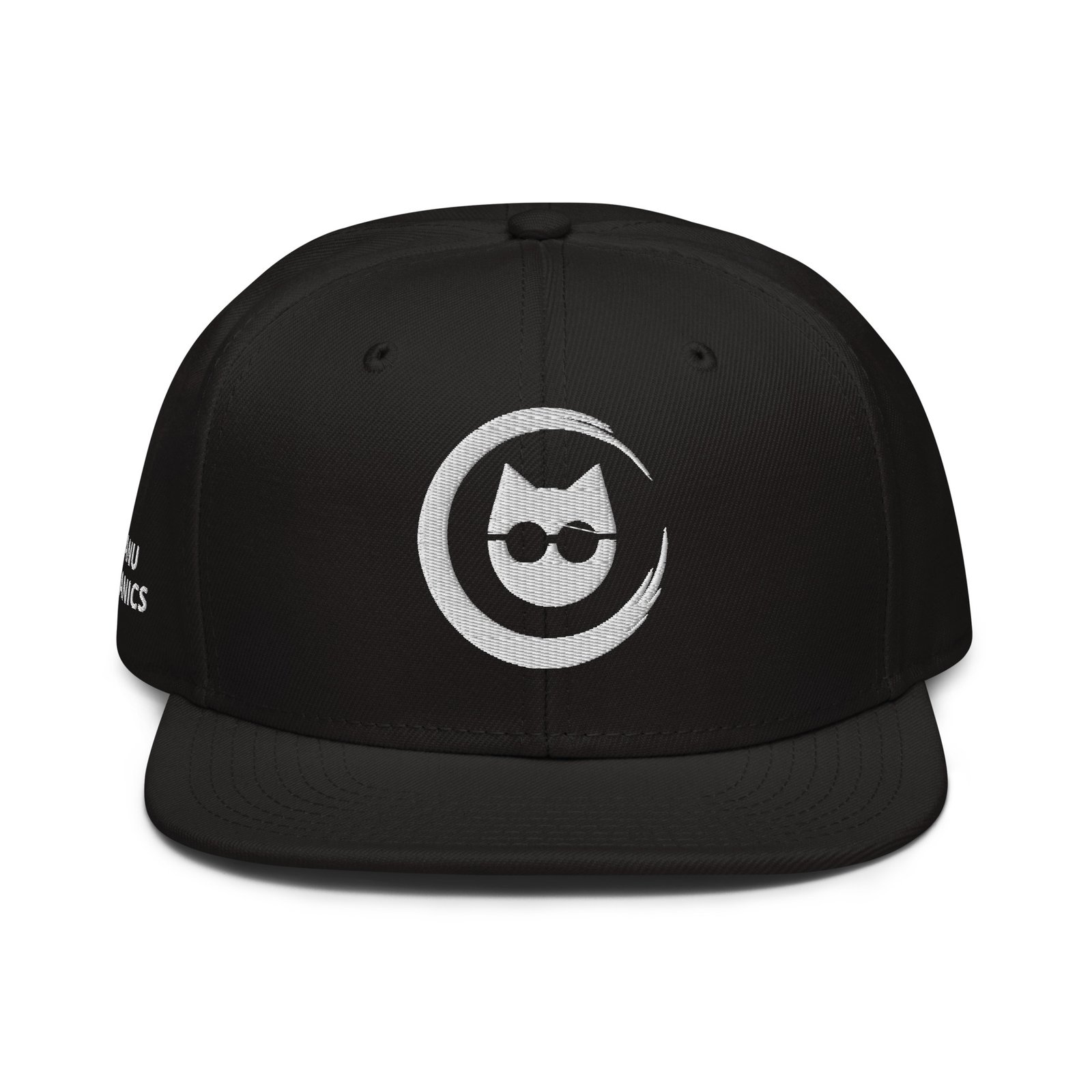 Keanu Logo Snapback Hat in Black – front view