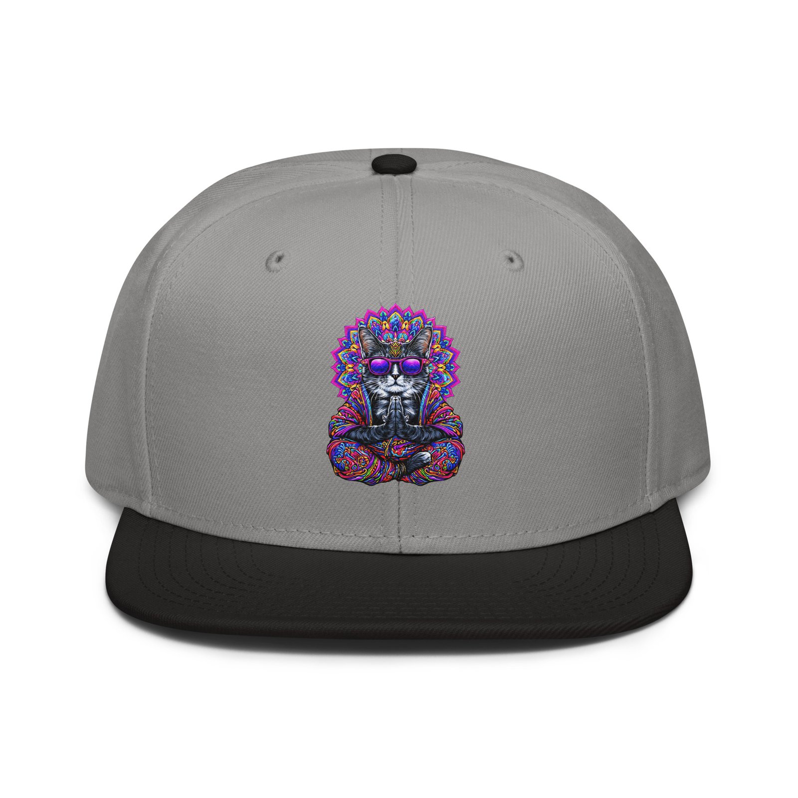 Mahavatar Keanu Ultra Snapback Hat in Black/Gray – front view