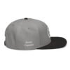 Keanu Logo Two-Tone Snapback Hat in Black/Gray – right side