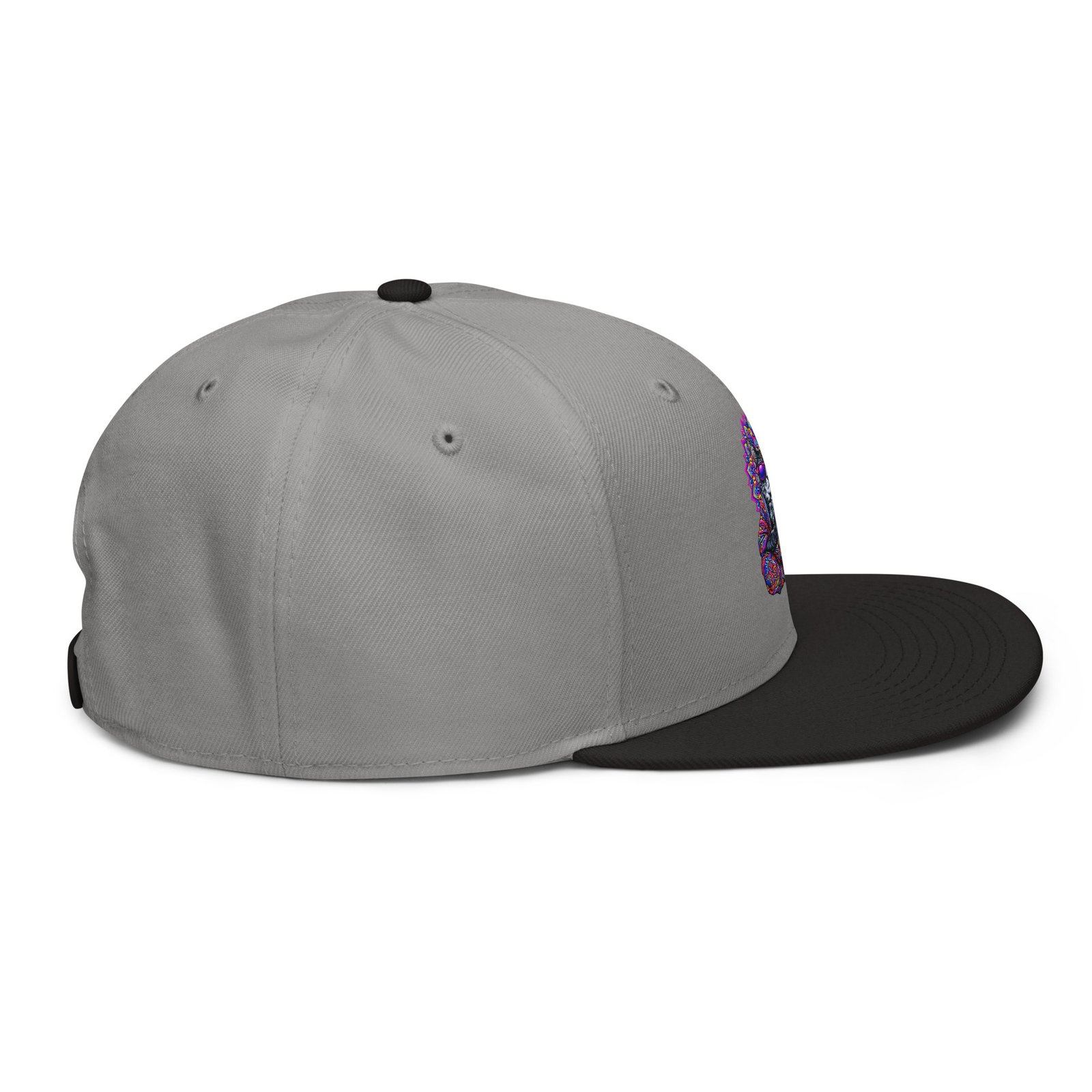 Mahavatar Keanu Ultra Snapback Hat in Black/Gray – right side