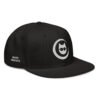 Keanu Logo Snapback Hat in Black – right front view