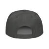 Keanu Logo Snapback Hat in Charcoal gray – back view