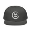 Keanu Logo Snapback Hat in Charcoal gray – front view