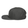 Keanu Logo Snapback Hat in Charcoal gray – left side