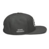Keanu Logo Snapback Hat in Charcoal gray – right side