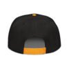 Keanu Logo Two-Tone Snapback Hat in Gold/Black – back view