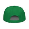 Keanu Logo Snapback Hat in Kelly Green – back view