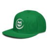 Keanu Logo Snapback Hat in Kelly Green – left front view