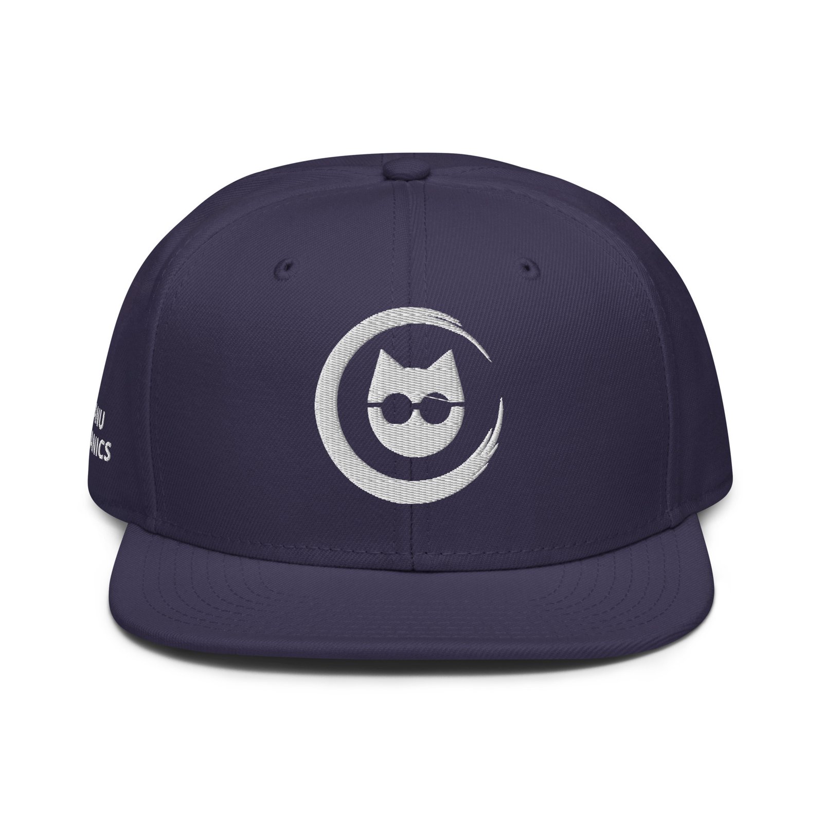 Keanu Logo Snapback Hat in Navy blue – front view