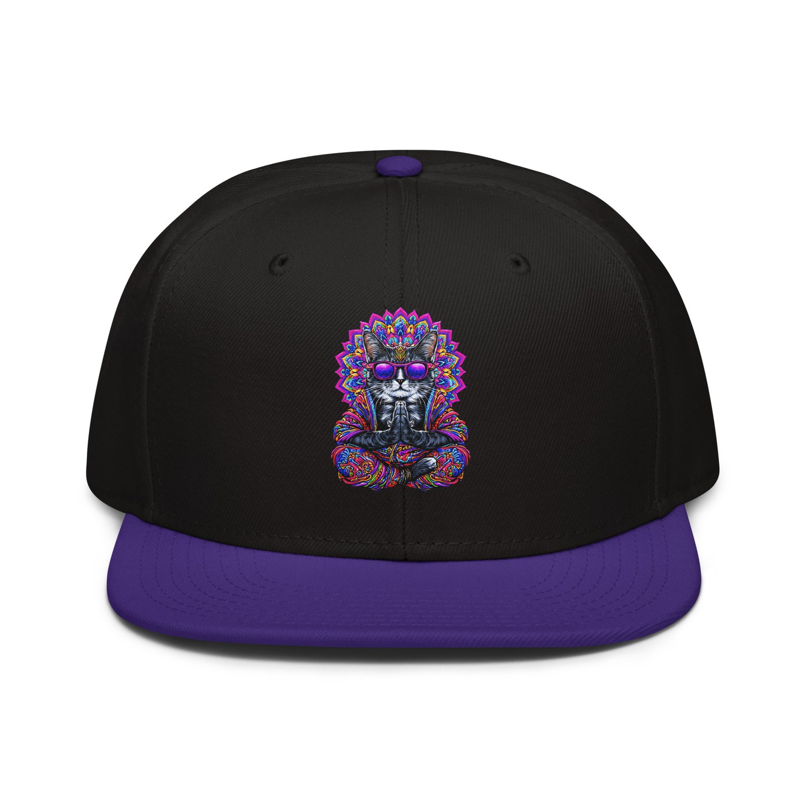 Mahavatar Keanu Ultra Snapback Hat in Purple/Black – front view