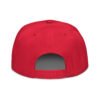 Keanu Logo Snapback Hat in Red – back view