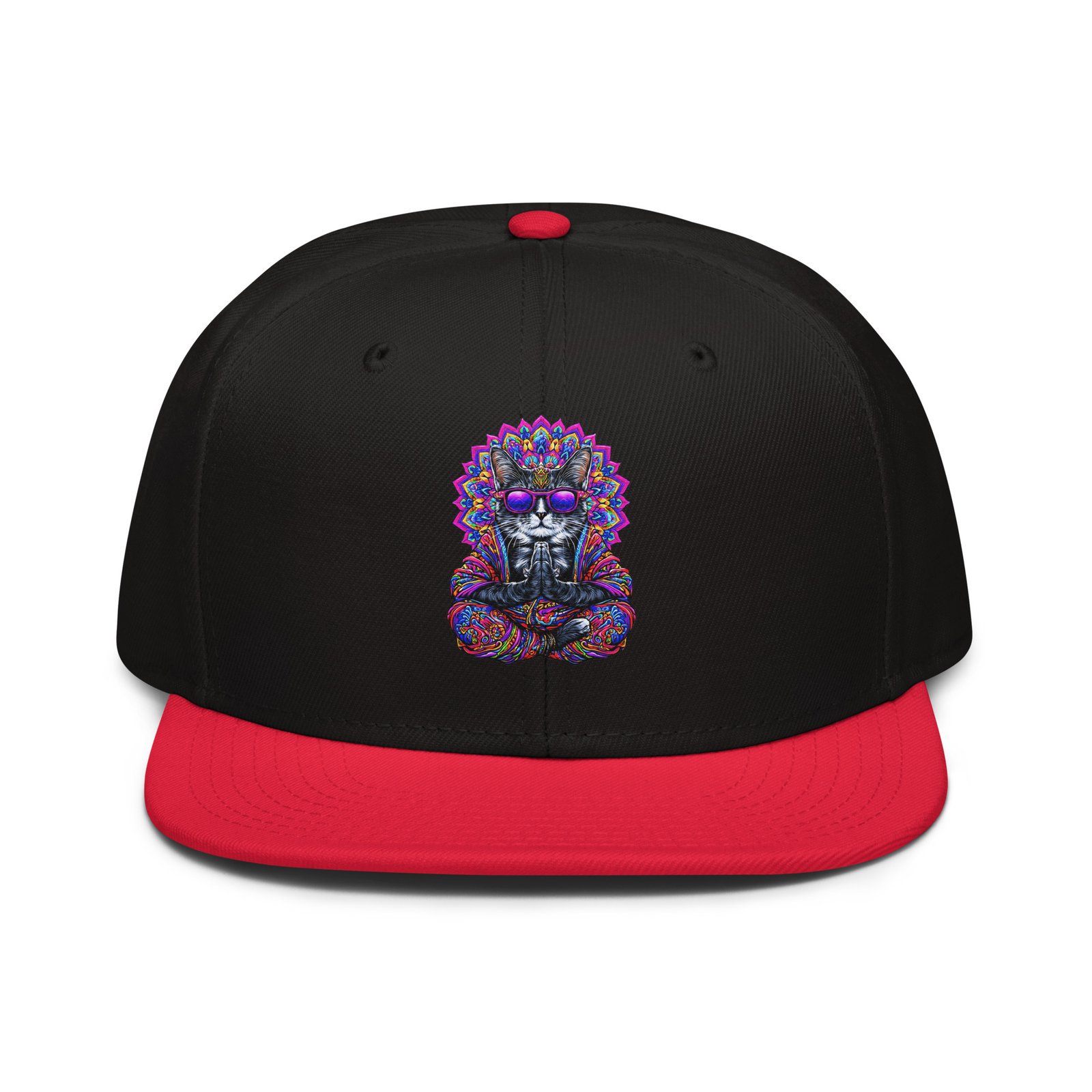 Mahavatar Keanu Ultra Snapback Hat in Red/Black – front view