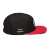 Keanu Logo Two-Tone Snapback Hat in Red/Black – right side