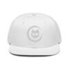 Keanu Logo Snapback Hat in White – front view